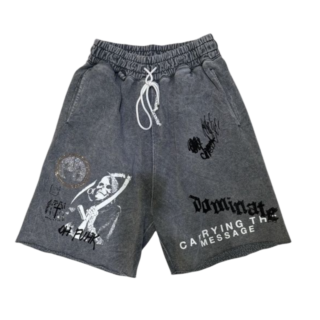 Paly 'Carrying The Message' Grey Sweat Shorts