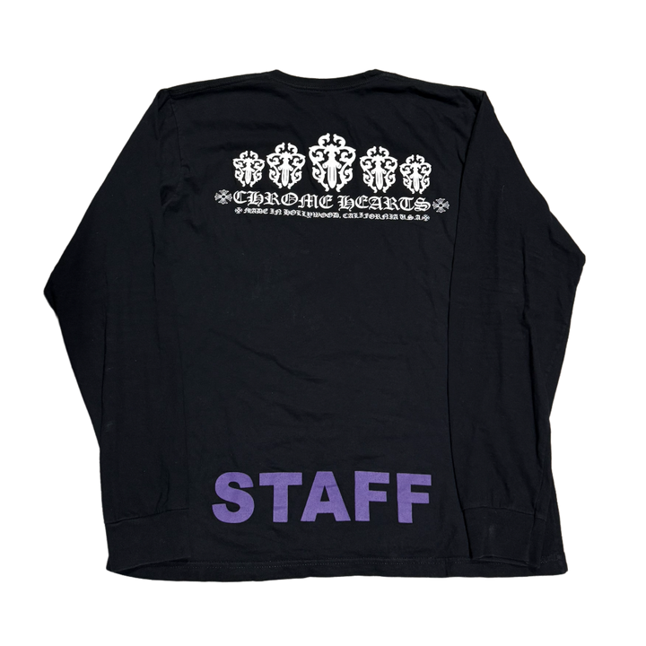 Chrome Hearts 'Staff White Dagger' Black Longsleeve