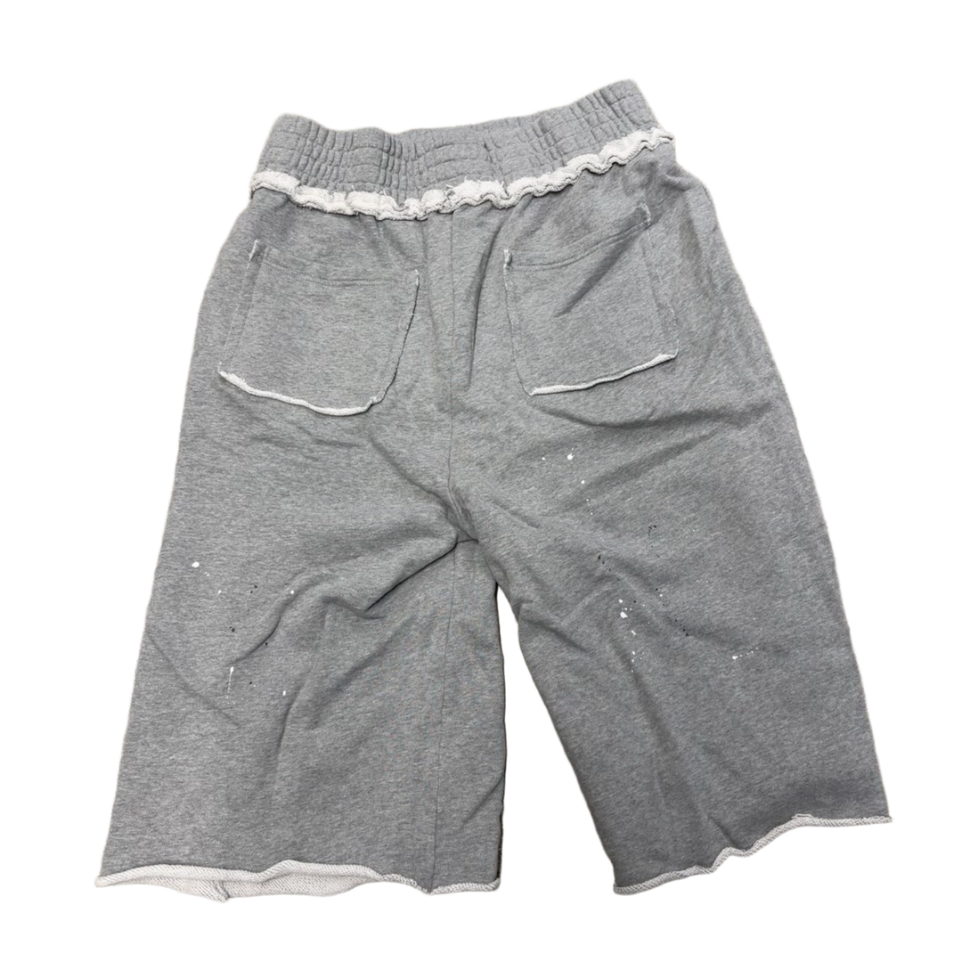 Saint Vanity 'Raiders' Distressed Long Sweat Shorts