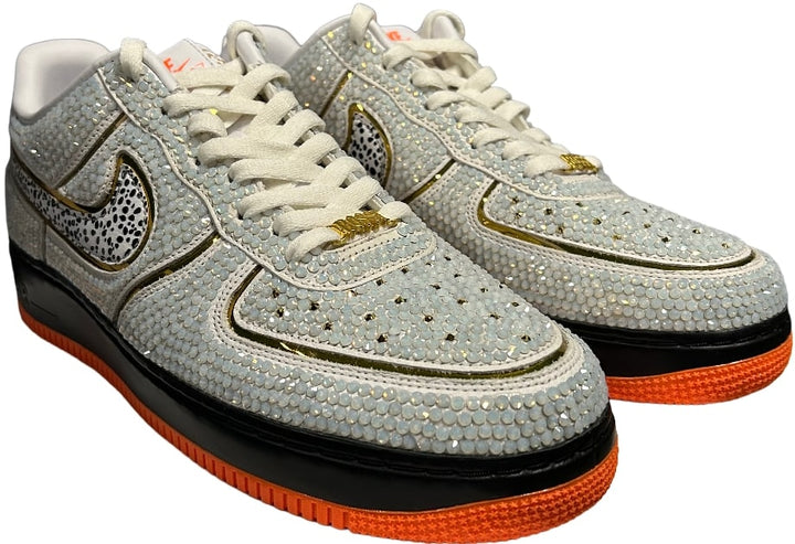 Bossi 'White/Orange/Blue' Rhinestone Sneaker