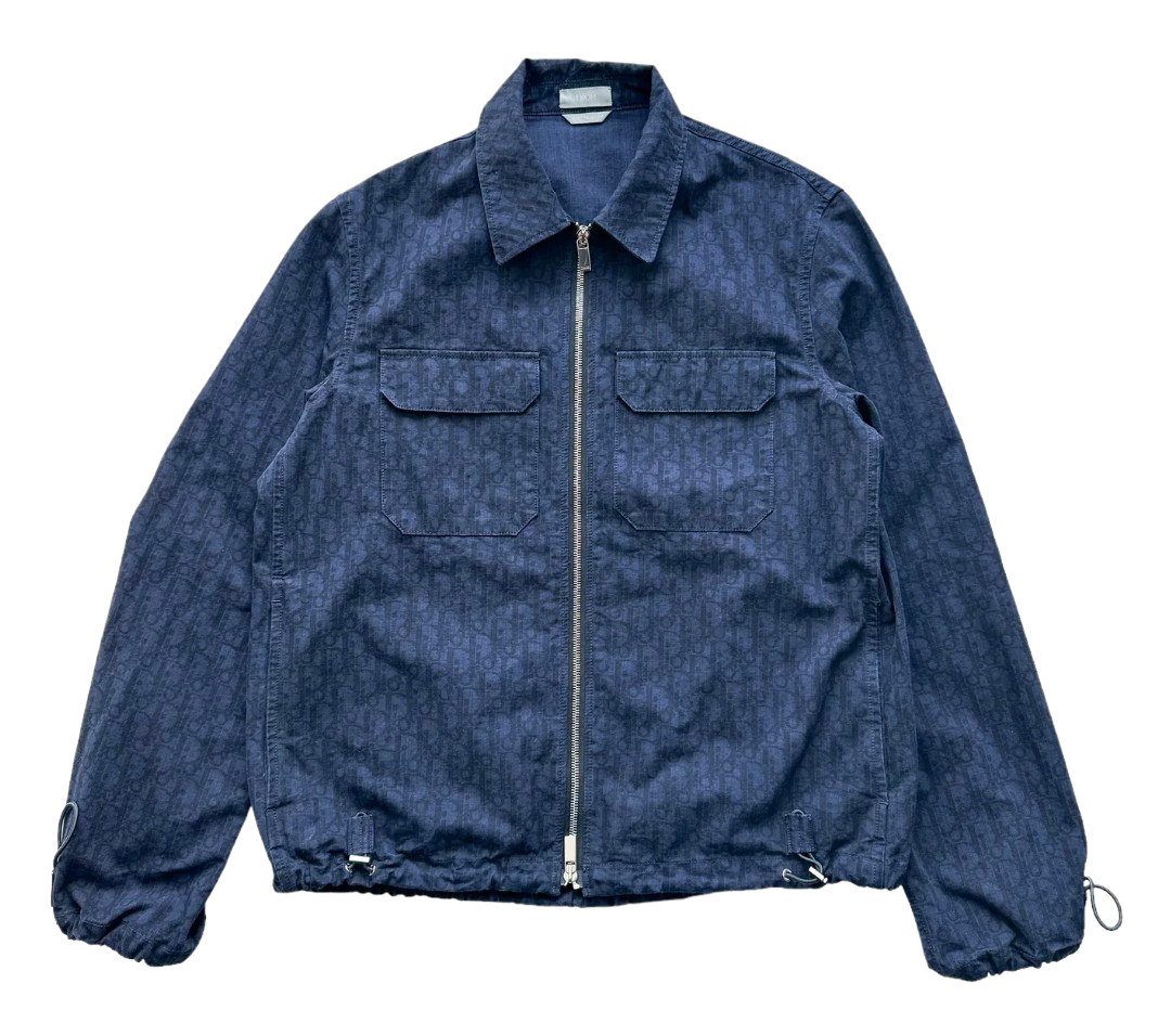 Dior Oblique Blue Zip Up Jacket