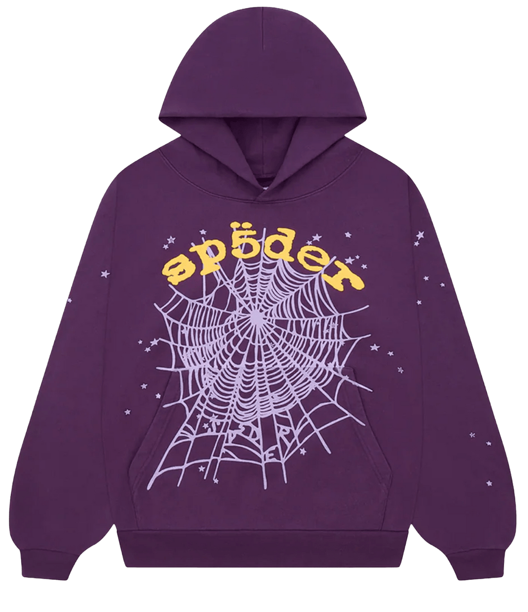 Sp5der Star OG Web Hoodie Purple