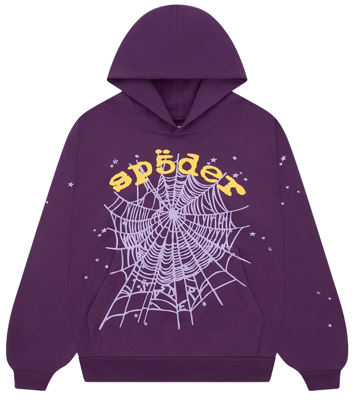 Sp5der Star OG Web Hoodie Purple