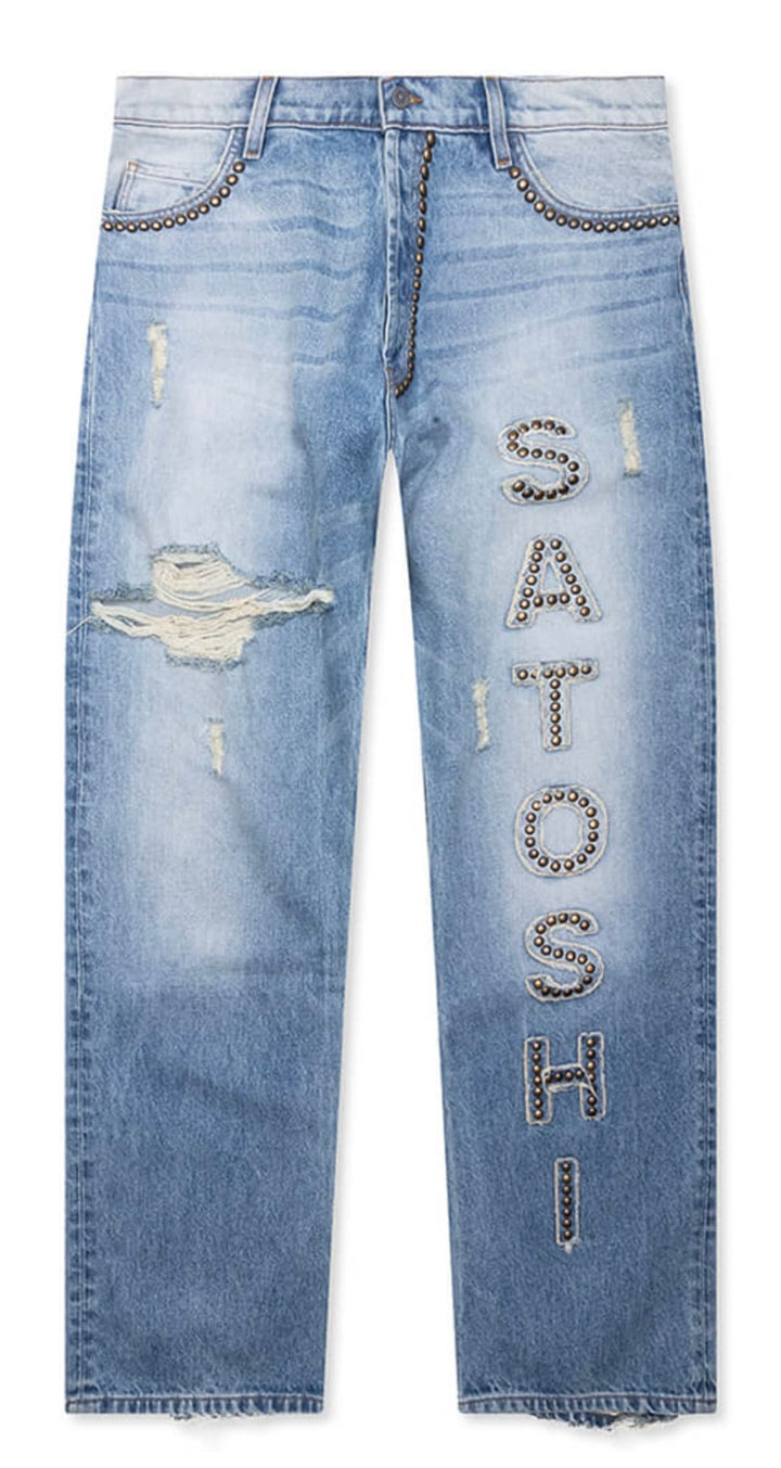 Satoshi Nakamoto Studded 'Cowboy' Jeans