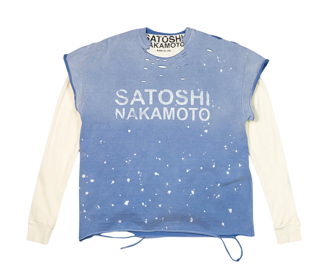 Satoshi Nakamoto 'Blue' Lukes Thermal Longsleeve