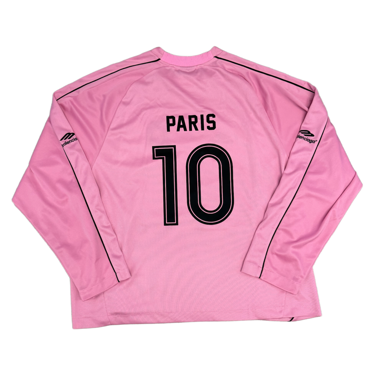 Balenciaga 'Pink Paris' Longsleeve Soccer Jersey