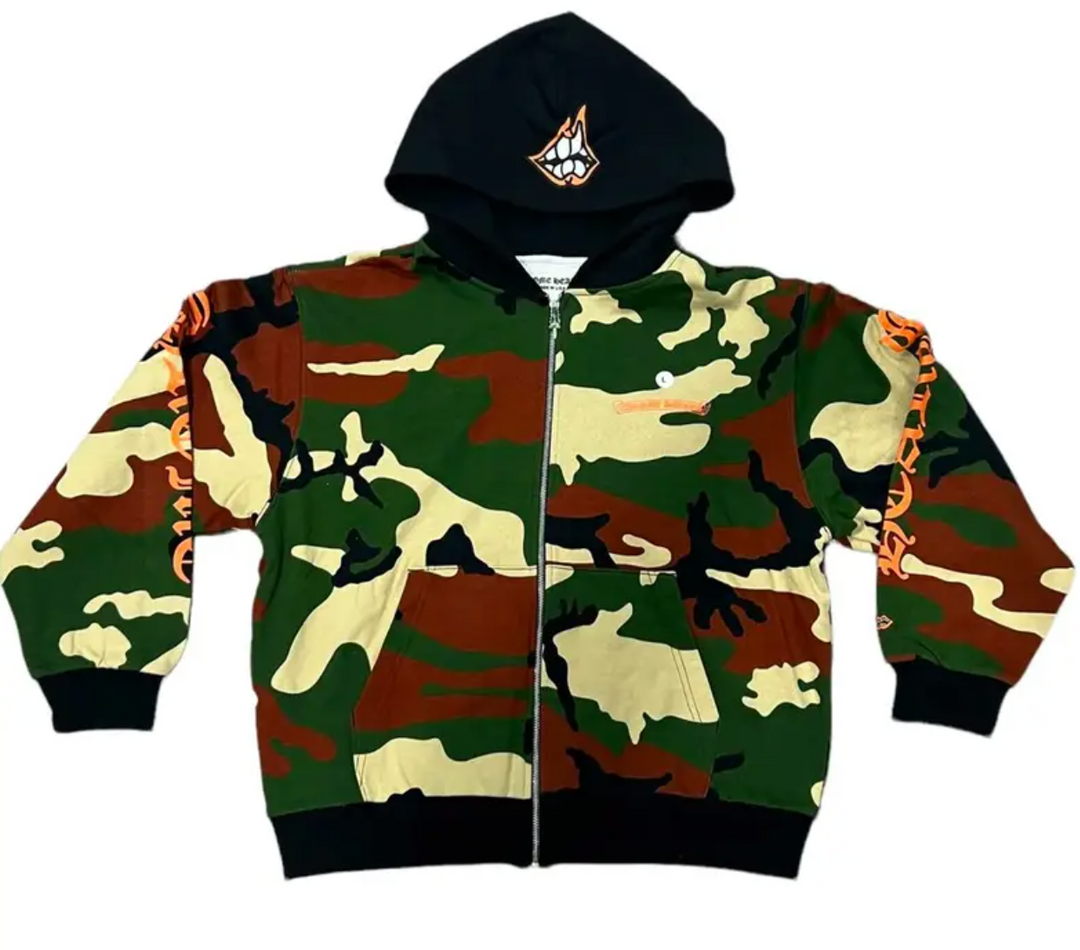 Chrome Hearts 'Matty Boy Caution Camo' Zip Up