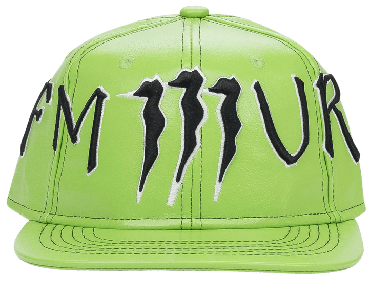 Murd333r.fm 'Monster' Leather Green Hat