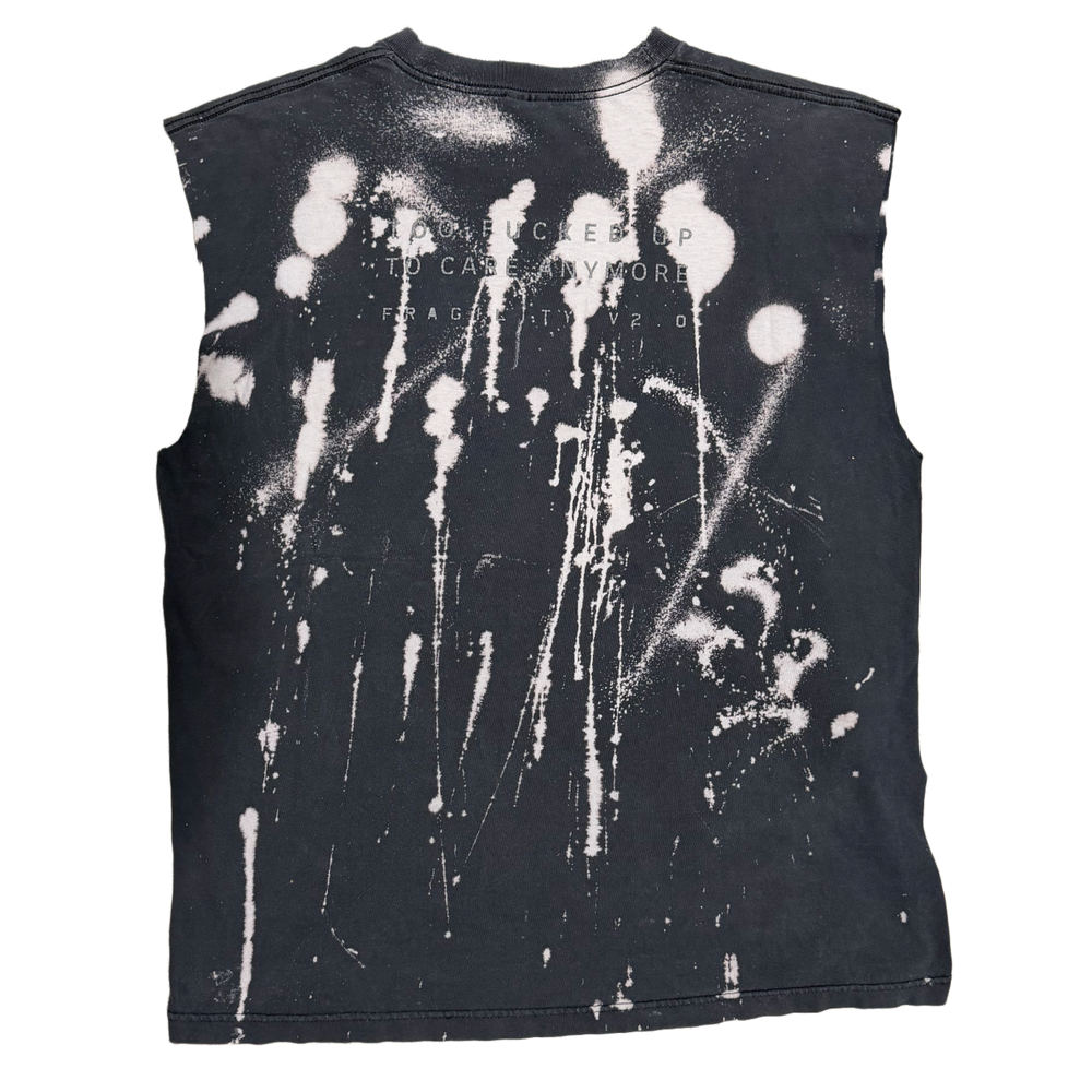 Nine Inch Nails 'Tie Dye'  Vintage Black Cutoff 