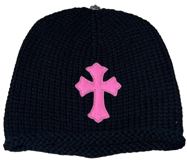 Chrome Hearts 'Pink' Jumbo Cross Patch Beanie