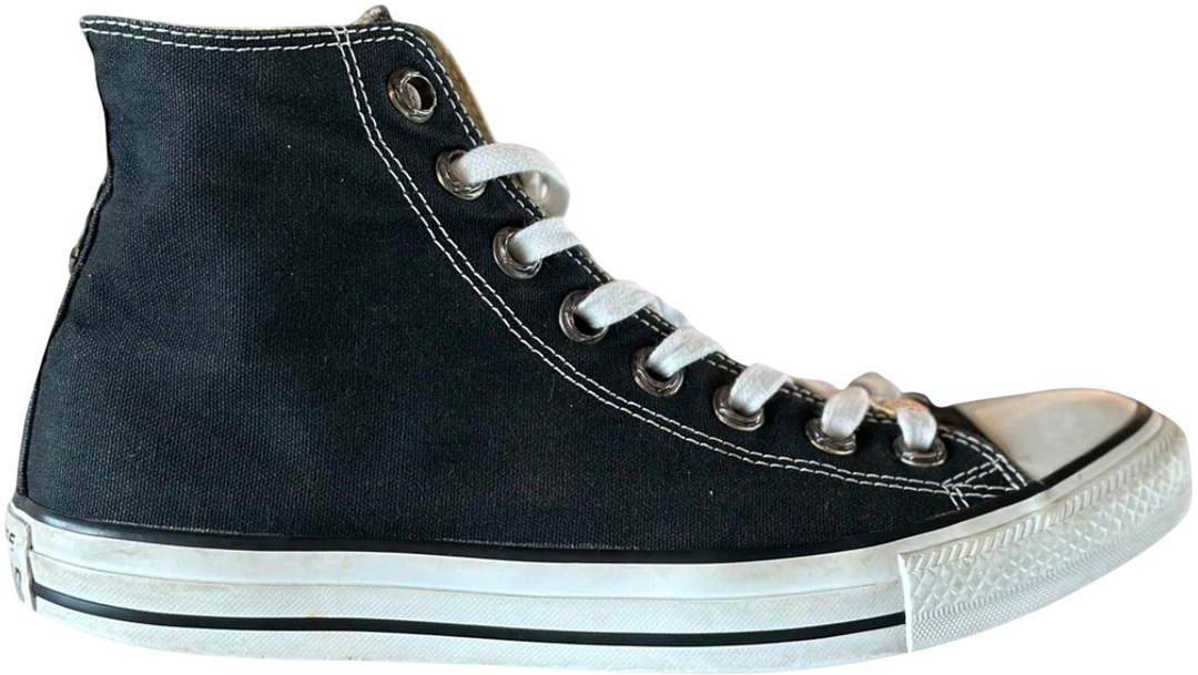 Chrome Hearts 'Star Patch' High Top Converse