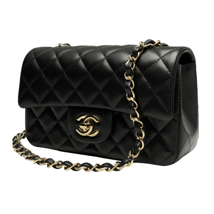 Chanel 2026 'Black' Lambskin Quilted Mini Classic Handbag