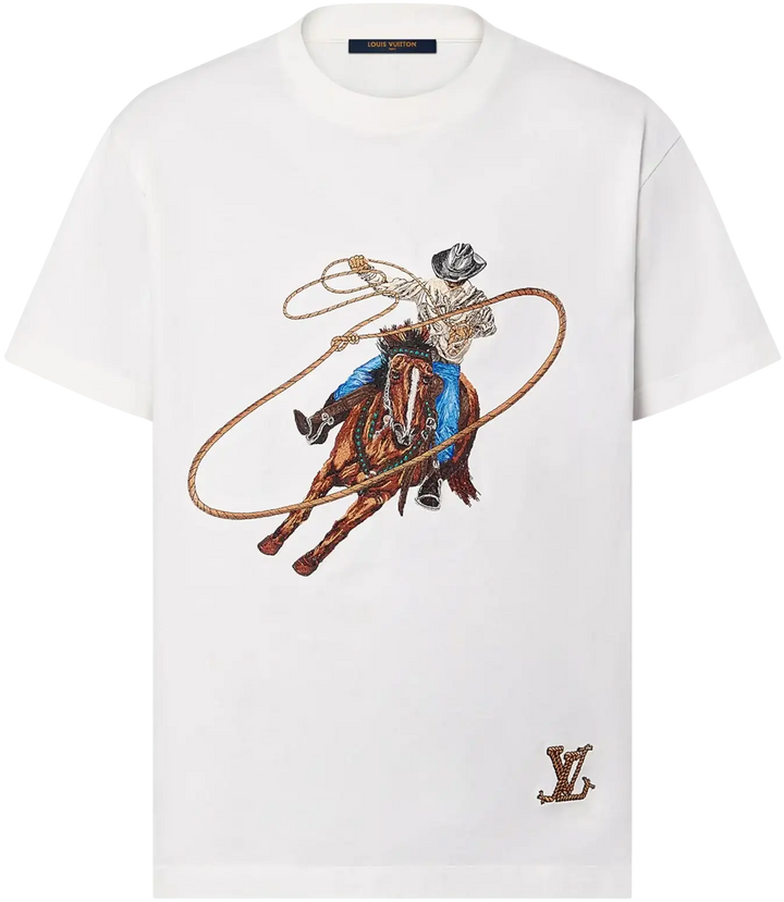Louis Vuitton 'Cowboy Lasso' Embroidered Tee