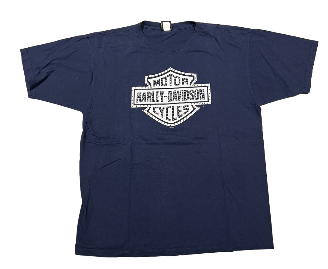 Harley Davidson 'Pat Rogers' Rhinestone Vintage Tee