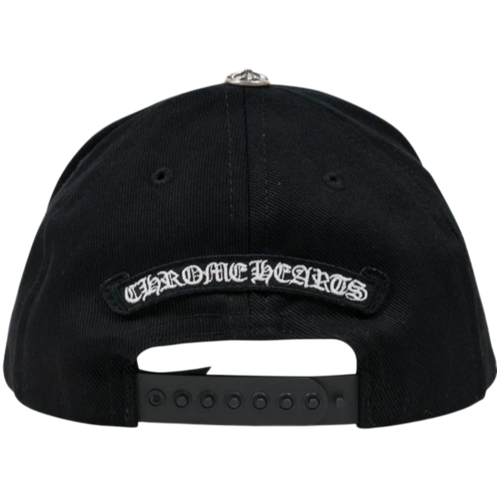 Chrome Hearts 'Black' Vertical CH Logo Snapback Hat