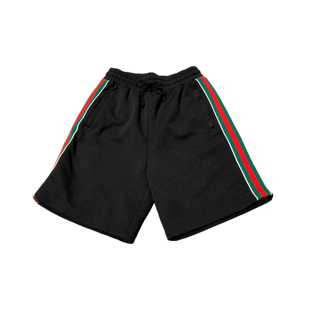 Gucci 'Black' Monogram Shorts