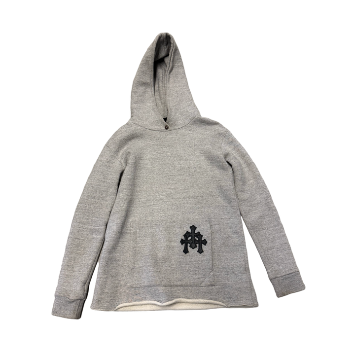 Chrome Hearts 'Triple Cross Patch' Grey Hoodie