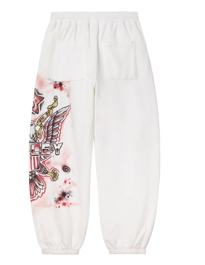 Vale 'Flag' White Sweatpants