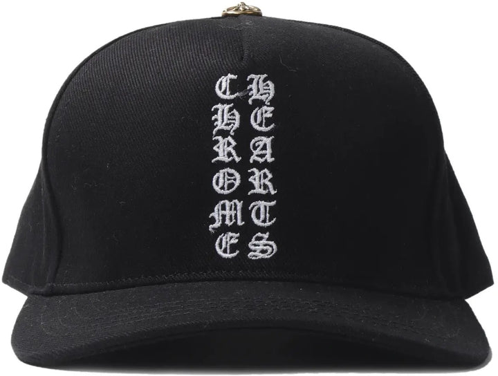 Chrome Hearts 'Black' Vertical CH Logo Snapback Hat