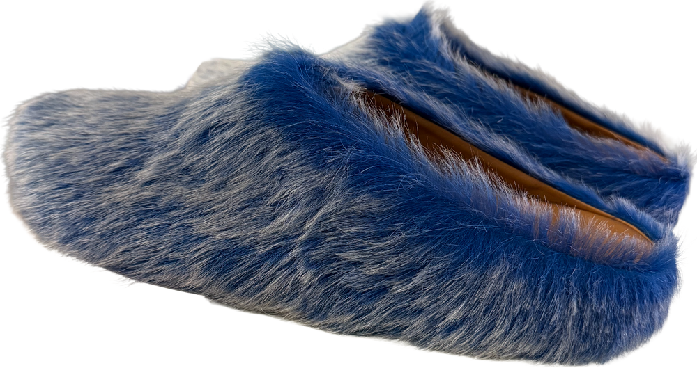 Marni 'Frosted Blue' Sabot Slippers