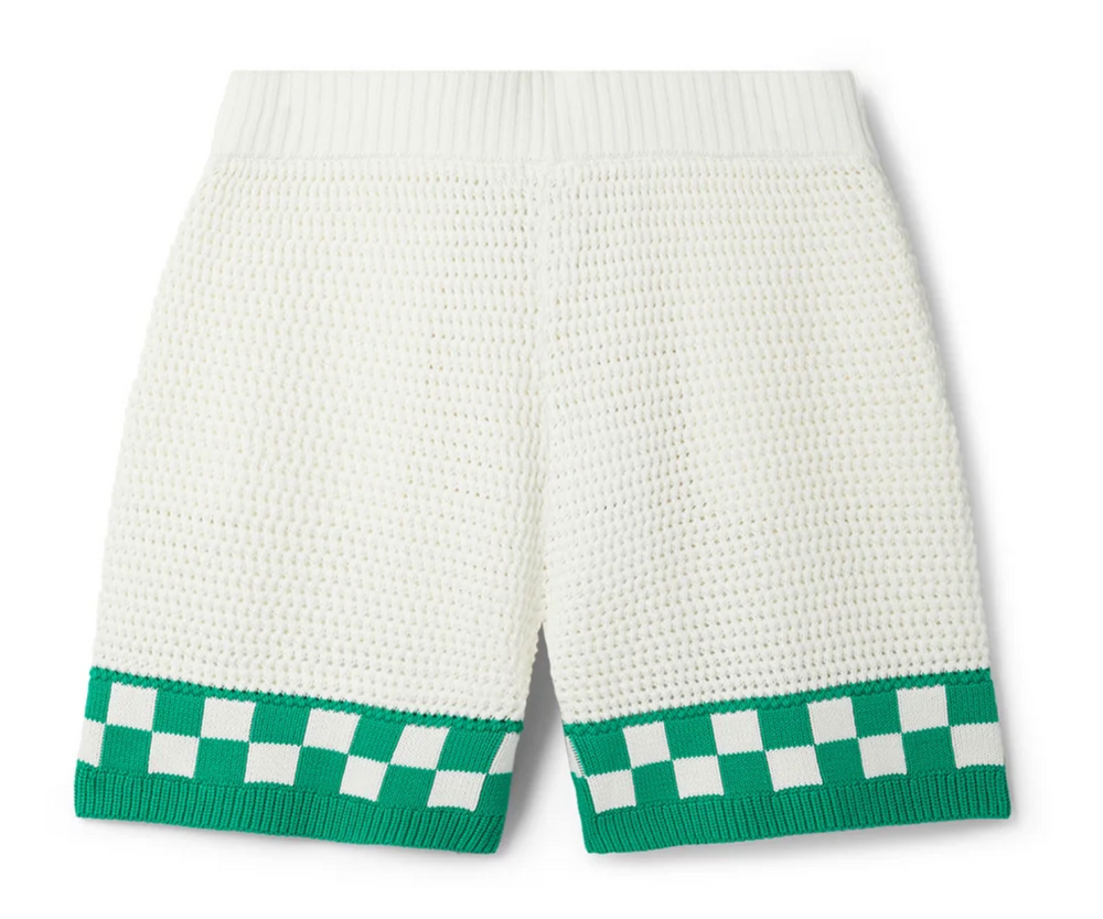 Casablanca 'Green Checker' Knit Shorts