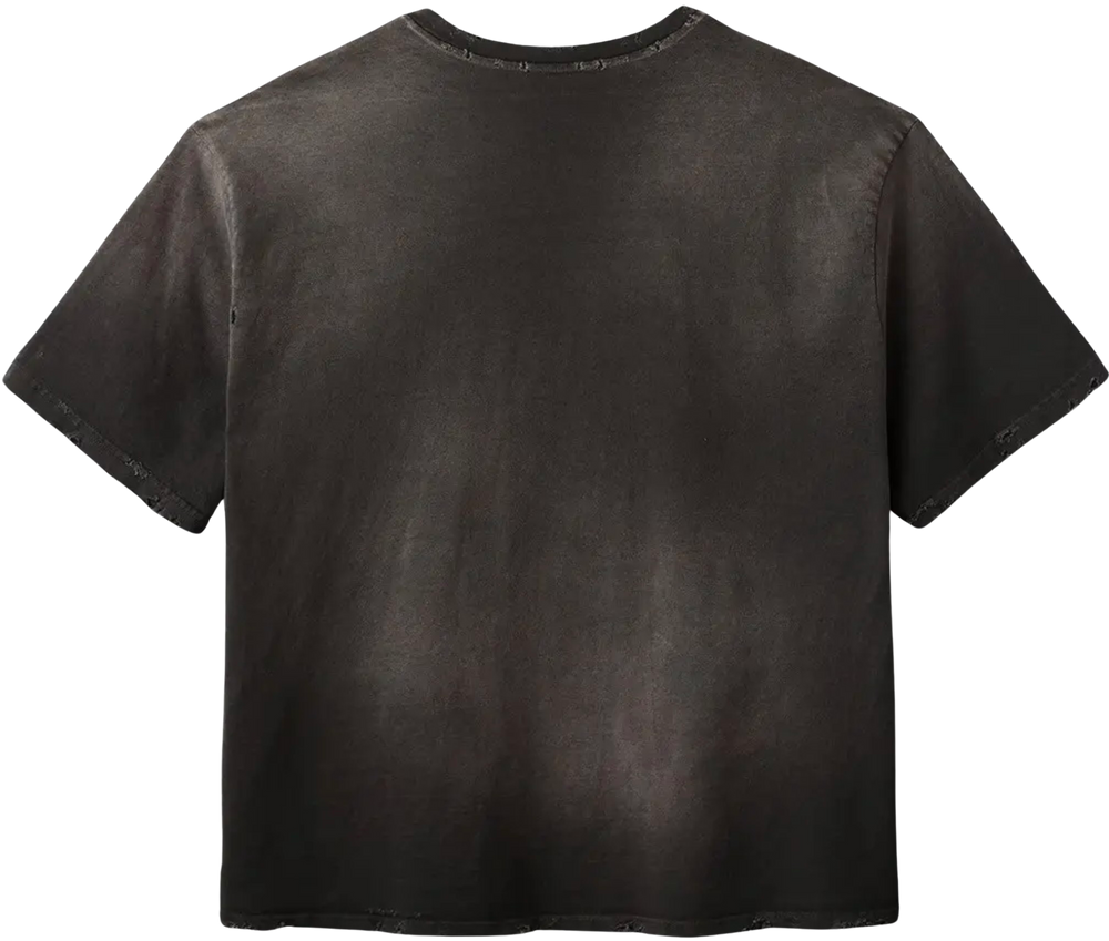 Gold+Vintage Gallery Raspberry Hills 'Smile' Black Tee