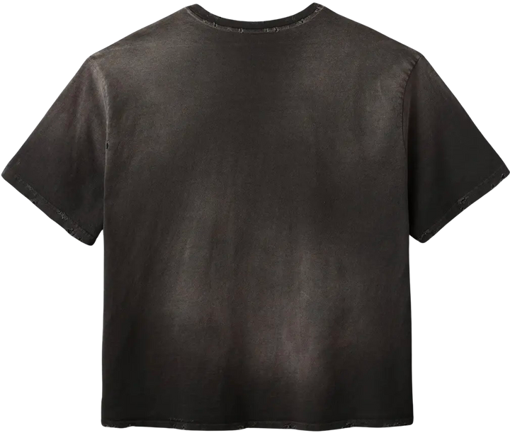 Gold+Vintage Gallery Raspberry Hills 'Smile' Black Tee