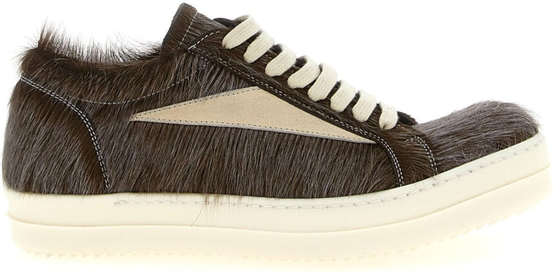 Rick Owens 'Indigo' Pony Hair Vintage Sneaks