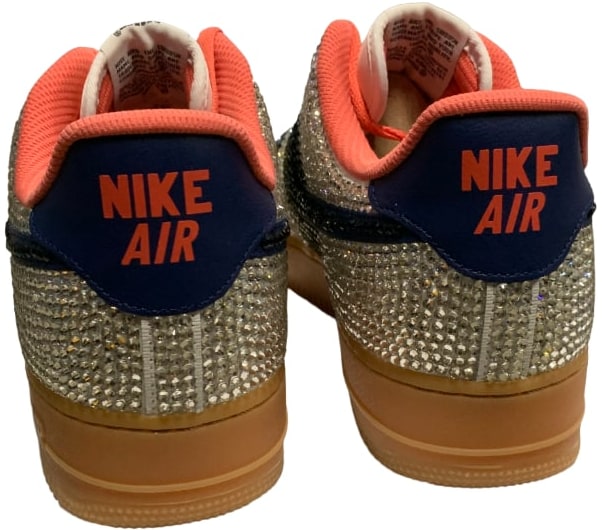 Bossi 'Olive/Navy/Pink' Rhinestone Air Force 1