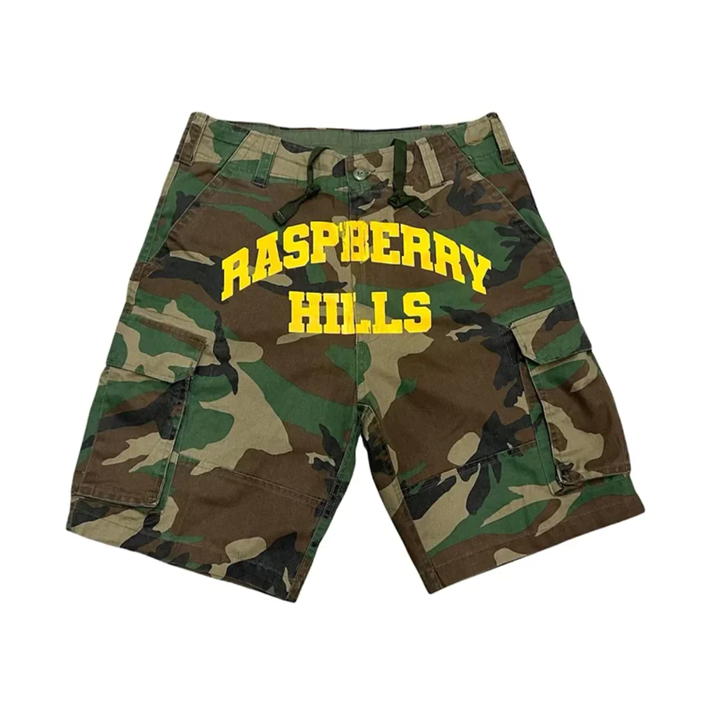 Gold+Vintage Gallery Raspberry Hills 'Camo Logo' Cargo Shorts