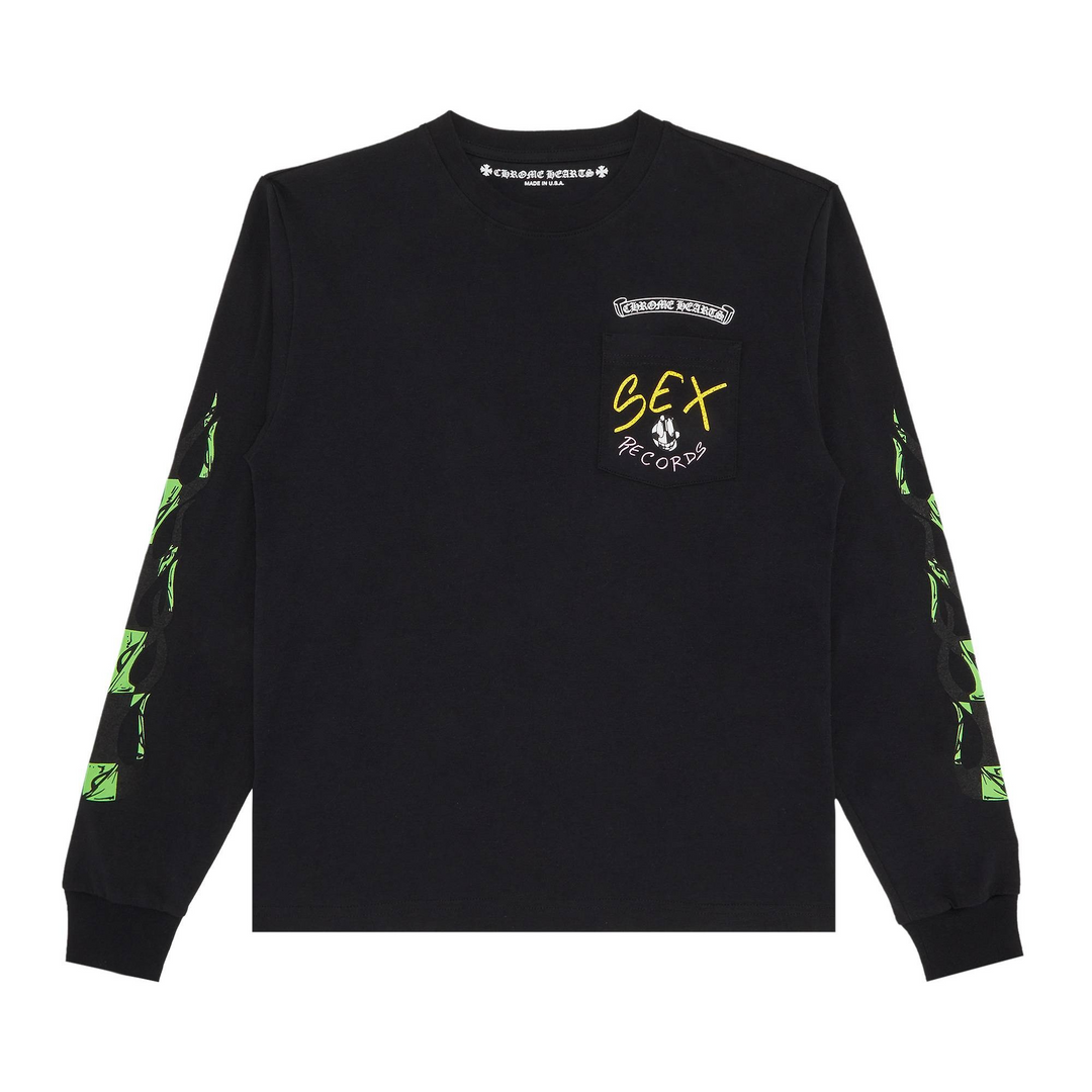 Chrome Hearts Matty Boy 'Sex Records' Black Longsleeve Tee