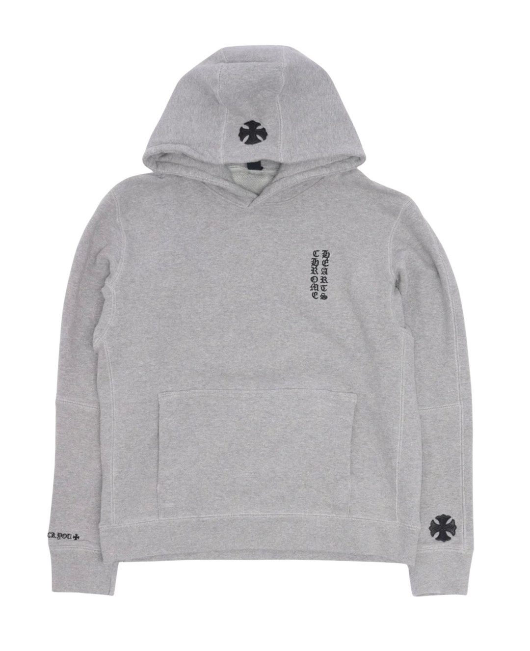 Chrome Hearts 'Plus Cross' Grey Hoodie