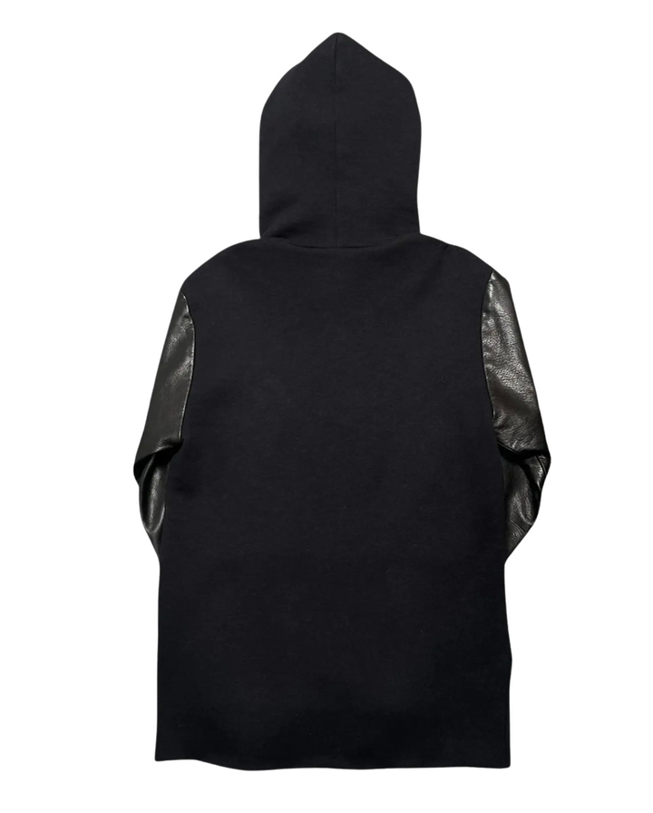 Chrome Hearts 'Cemetery Leather' Black Hoodie