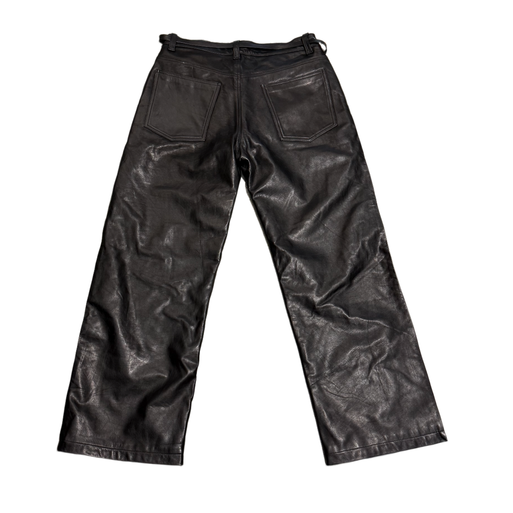 Earthling VIP 'Beige/Black' Merge Leather Sweatpants