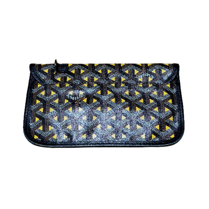 Goyard 'Claire Voie Canvas Yellow Black Tan' Pouch