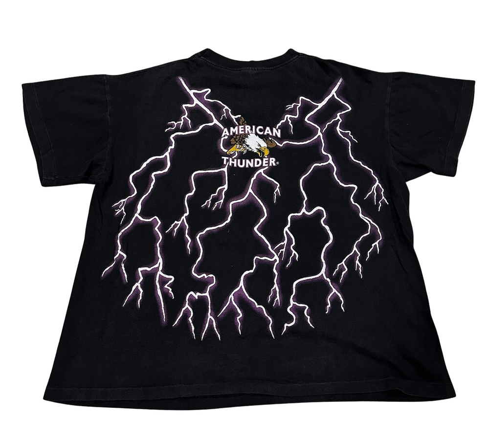 American Thunder 'Feel The Wind' Purple Thunder Vintage Tee