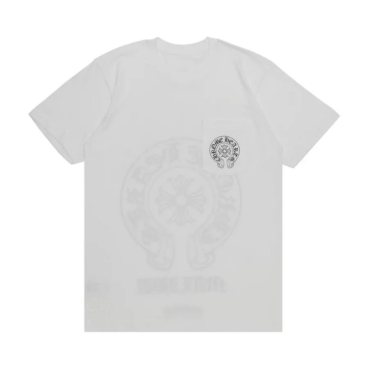 Chrome Hearts 'Miami' White Horseshoe Pocket Tee