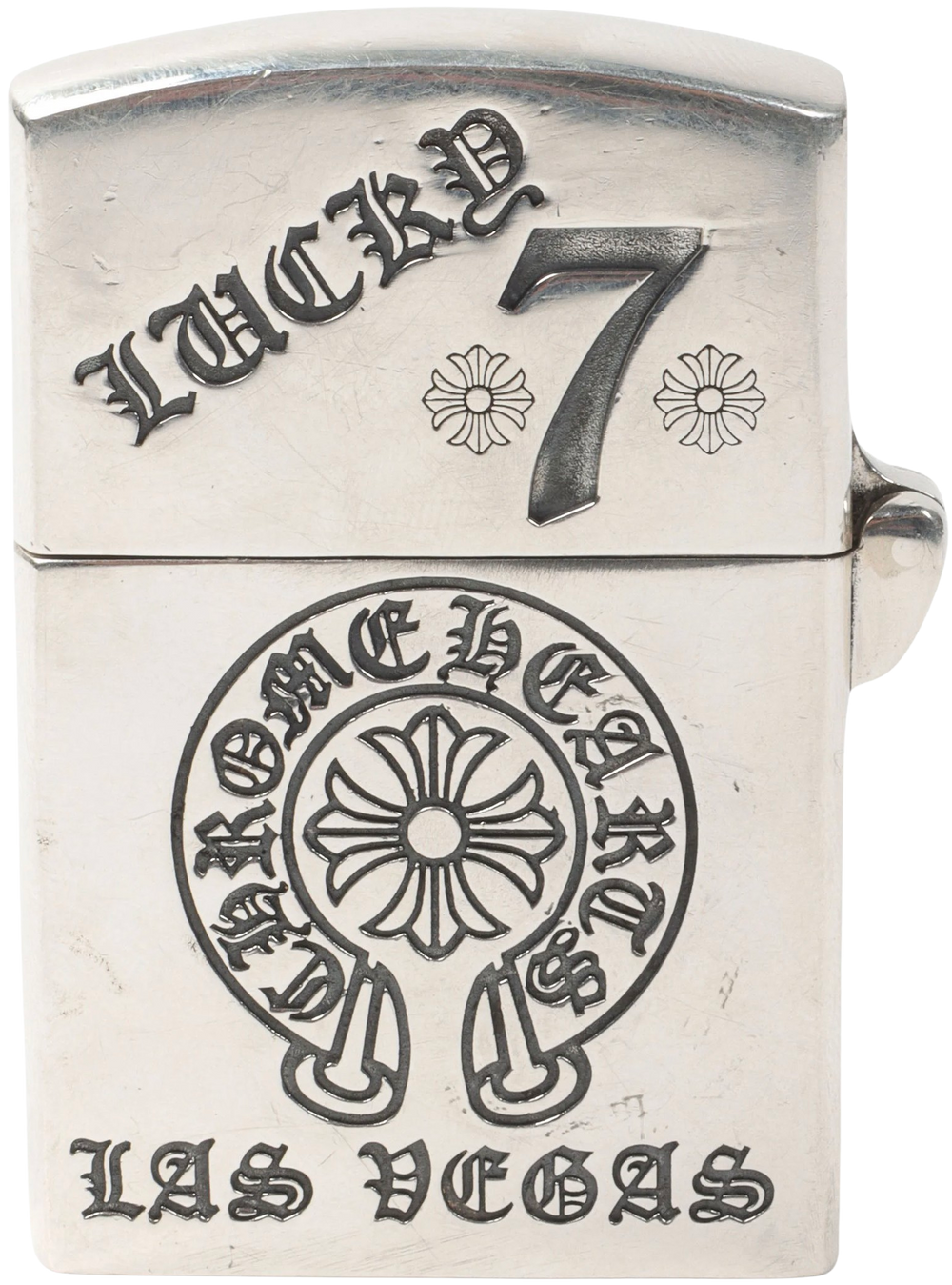 Chrome Hearts 'Lucky 7' Las Vegas Silver Zippo Lighter
