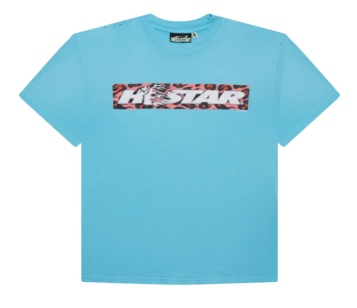 Hellstar 'Box Logo' Blue Tee