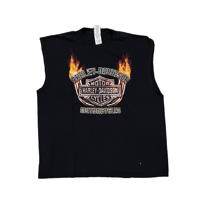 Harley Davidson 'Republic' Studded Vintage Cutoff