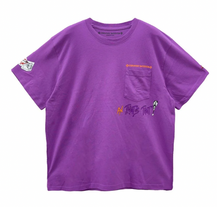 Chrome Hearts Matty Boy 'More Not Less' Purple Tee