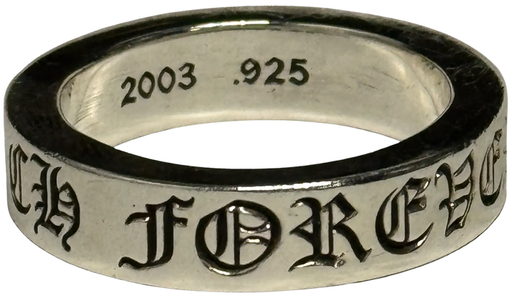 Chrome Hearts 'Spacer' 6mm Forever Silver Ring