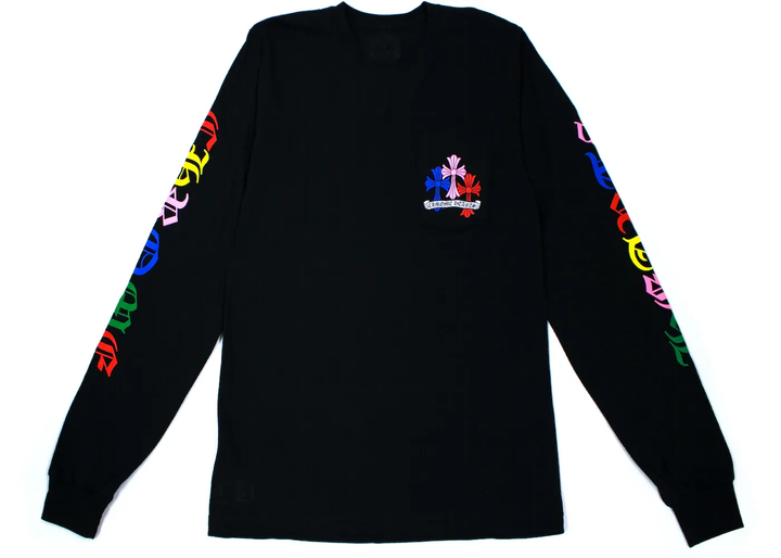 Chrome Hearts 'Multicolor Cemetery' Black Longsleeve Tee