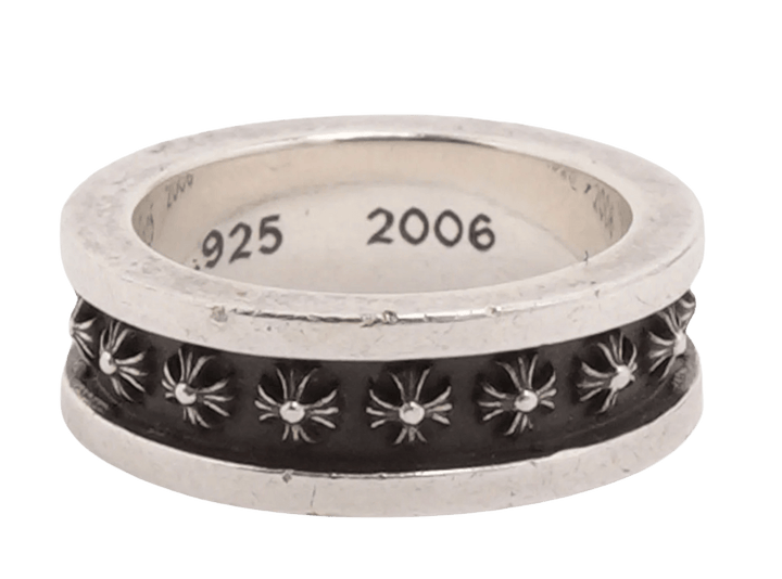 Chrome Hearts 'Plus Cross' Eternity Silver Ring