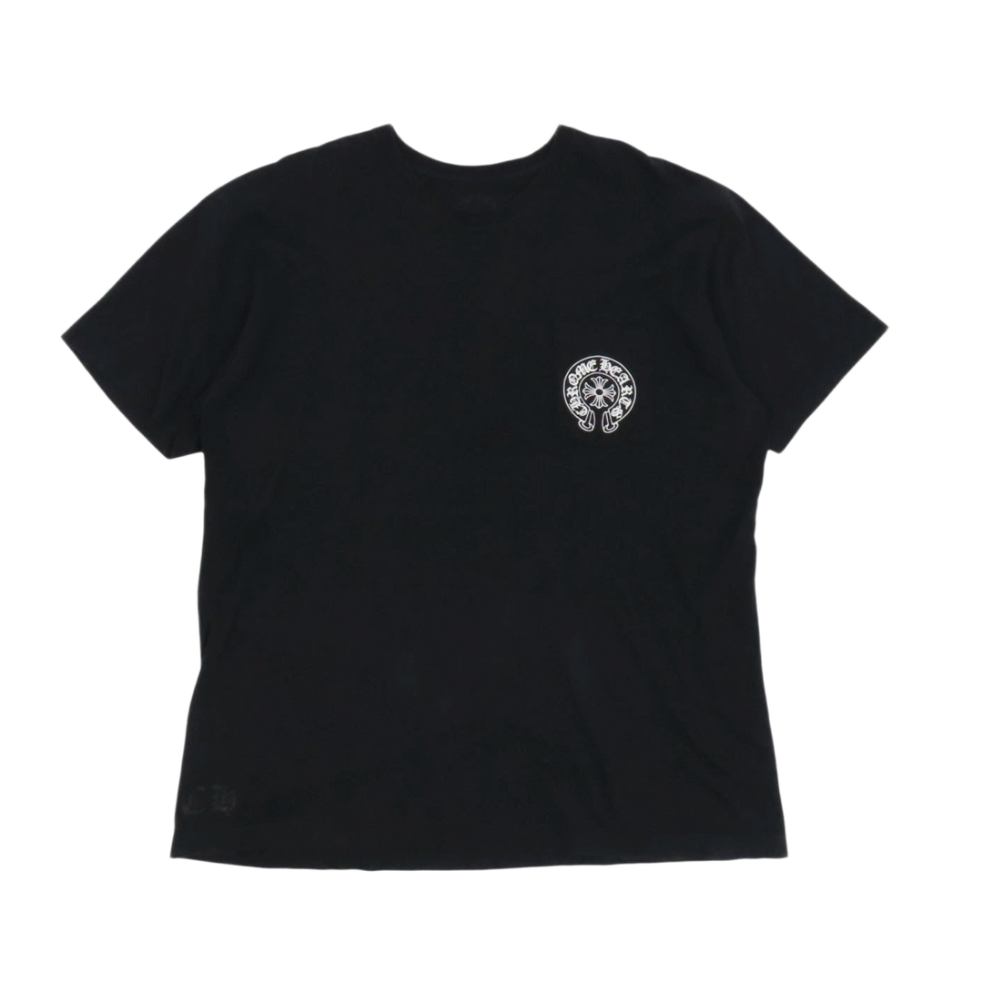 Chrome Hearts 'Horseshoe Honolulu Exclusive Spiral Plus Cross' Black Pocket Tee