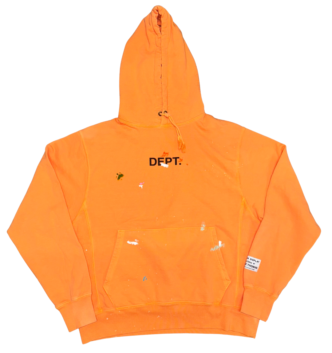 Gallery Dept 'Orange' Painted Logo Hoodie