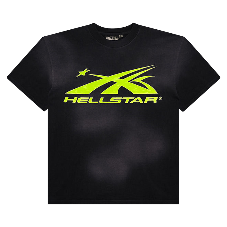 Hellstar Sports 'Core Gel Logo' Black/Light Green Tee