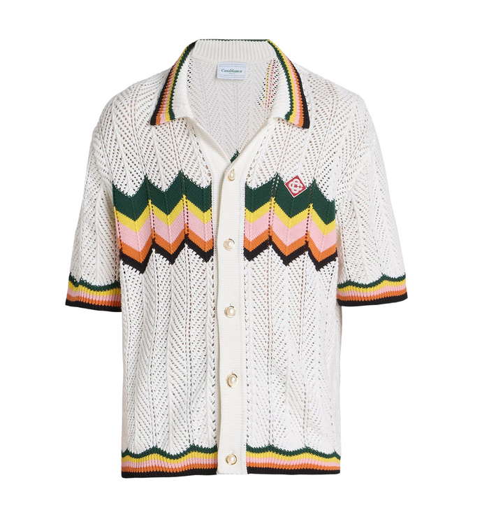 Casablanca 'Chevron' Knit Shirt
