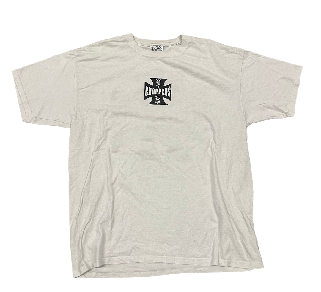 West Coast Choppers 'Classic Logo' White Vintage Tee