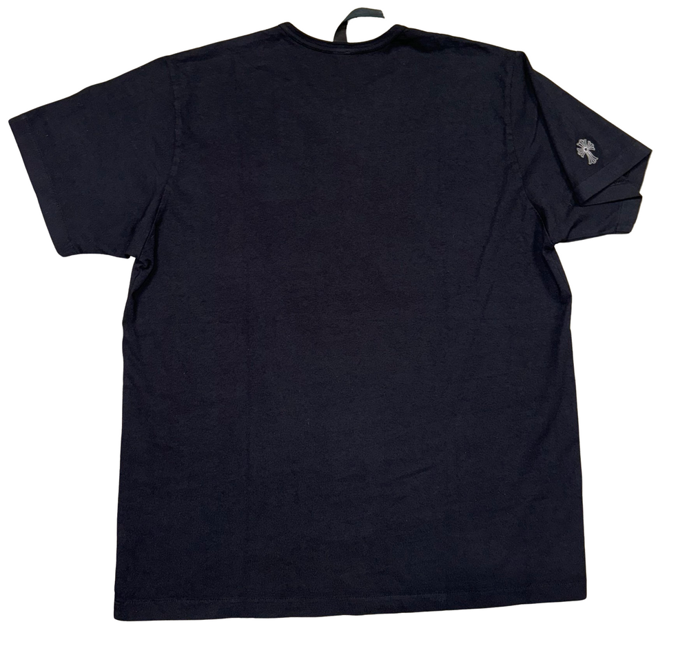 Chrome Hearts 'Eye Chart' Black Pocket Logo Tee